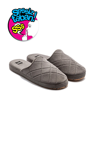 Twigy Bako Sessiz Taban Erkek Ev Terliği Gri 41/46