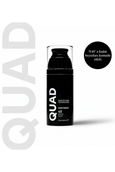 QUAD Q2 Airless Beyaz kırıcı etkili parlak wax – Parlak Görünüm & Güçlü Tutuc...