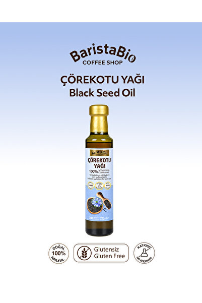 BARİSTA BİO ÇÖREKOTU YAĞI %100 Doğal - Katkısız 250 ML / BLACKSEED OİL %100 N...