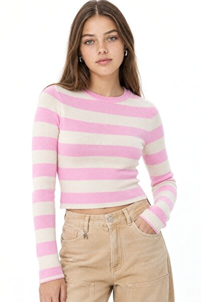 Hiccup Mixray Striped Knitted Sweater