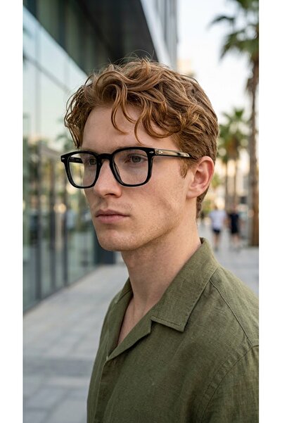 Olivier Philippe 1002 Black 47 Blue Light Protective Glasses