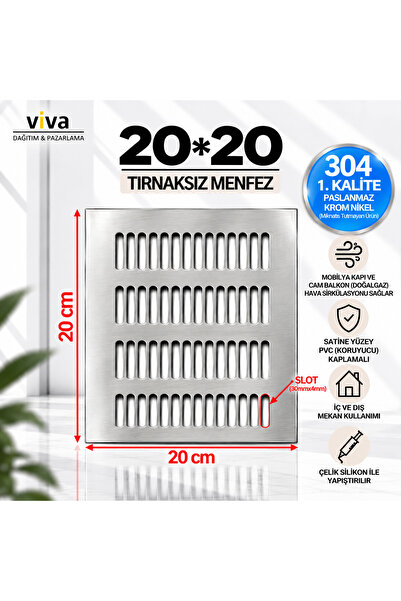 VİVA شبك ألومنيوم 20*20 سم
