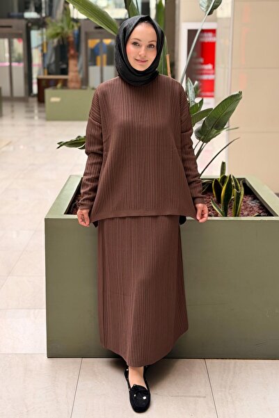 Nuss Ribbed Tunic Skirt Mercerized Set