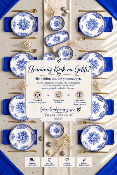 ers erbaşlar Antique 14 Piece Luxury Breakfast Set for 6 People Breakfast Set