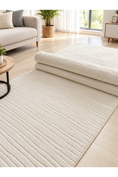 Alya Home Dinarsu Rölyef Kaymaz Taban Kesme Salon Koridor Mutfak Halısı Yollu...