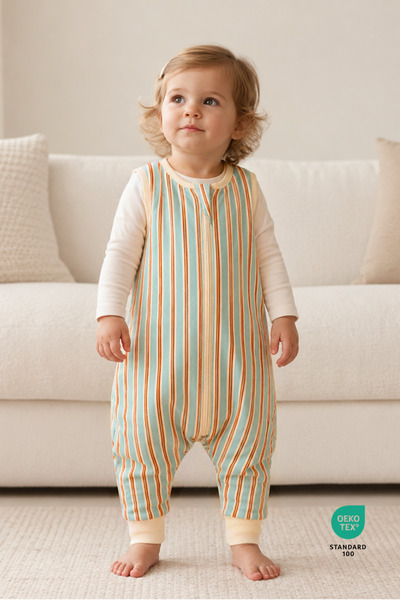 Pine Baby Home 1.0 TOG %100 Pamuk Bebek Uyku Tulumu OEKO-TEX Standard 100 - R...