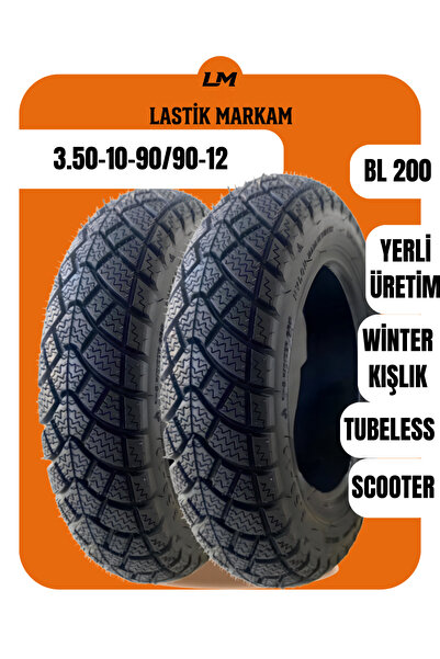 Billas TAKIM-YENİ 3.50-10 / 90/90-12 BL200 TL WİNTER-KIŞLIK -2025-SUPAP HEDİYELİ