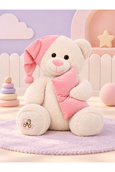 Pufu Toys Uyku Arkadaşım Yumuşak Yastık Peluş Ayıcık 65 Cm