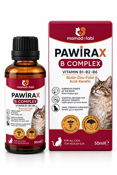 B Complex Kedi Vitamini 50 ml – B1 B2 B6, Biotin, Çinko ve Folik Asit İçeren Tamamlayıcı Yem
