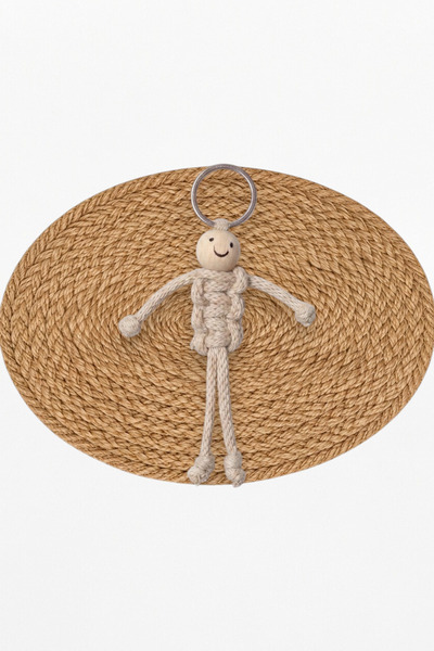 nftart.design 12 Pieces of Baby Figurine Mini Macrame Charm Keychain/Bag Charm Set (Birthday, Babyshower, Gift)