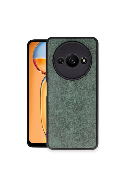 SS HOME CONCEPT غطاء جلد أراس لجهاز شياو ريد A3 4G - أخضر داكن