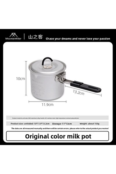 Choice Silver MOUNTAINHIKER Small Milk Pot Outdoor Camping Picnic Aluminum Al...