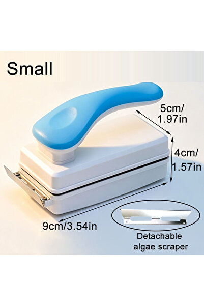 Choice WHITE Aquarium Fish Tank Magnetic Brush with Blade, Glass Algae Scrape...