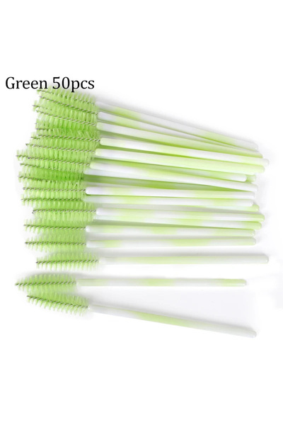 Choice14 19 50pcs Eyelash Brushes Reusable Mascara Wands Applicator Spoolers ...