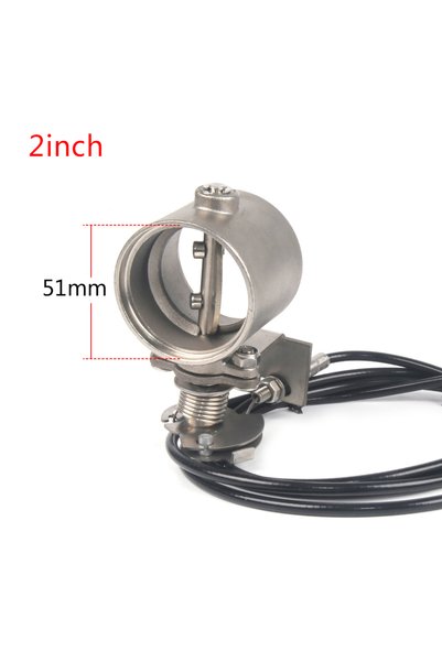 Choice 2inh Manual Operation Motorbike Exhaust Control Valve2" 51mm/2.36" 60m...