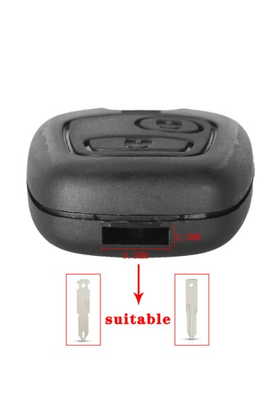 KEYYOU 9.5 مم × 2.5 مم 10 قطع مفتاح سيارة عن بعد غطاء مفتاح فوب غطاء بديل لسي...