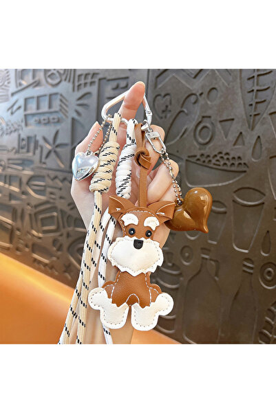 Choice4 b-brown Cartoon Dog Keychains For Women Y2k Bag Pendant Couple Car Ke...