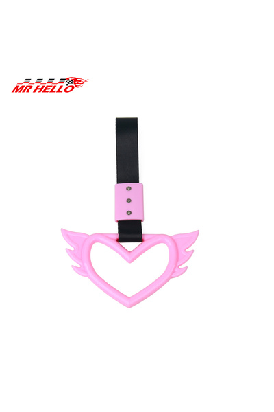 Choice CB-Pink 1pcs Tow Rope Heart Ring Car Tow Decoration Belt Train Bus Han...