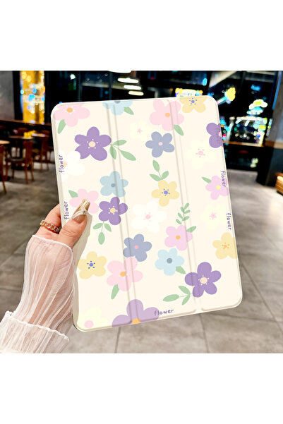 Choice10 iPad 10 (10.9-inch) Purple flowers case for iPad pro 10/11-Inch 2020...
