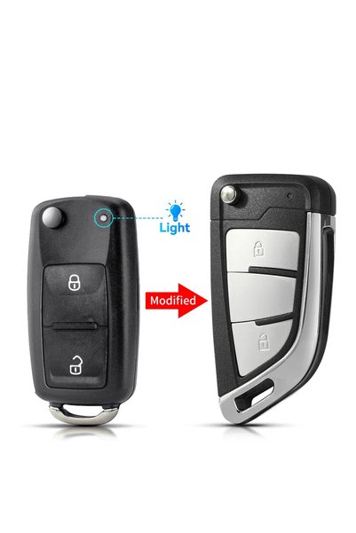 choice2 مفتاح سيارة عن بعد قابل للطي بزرين معدل من KEYYOU، 2/3 أزرار، لسيارات...