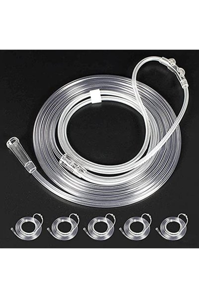 Choice1 5pcs-2M 5 Pack 2M/3M Plastic Oxygen Tube Disposable Nasal Cannula Oxy...