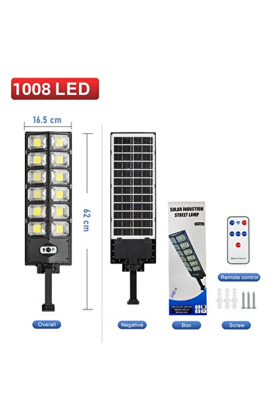 Choice1 مصباح شمسي خارجي فائق السطوع بـ 1008 مصباح LED مع 3 أوضاع إضاءة ومقاو...