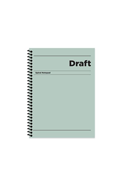 KESKİN COLOR 17x24 Spiralli Sert Kapak Kareli Draft Defter - Yeşil