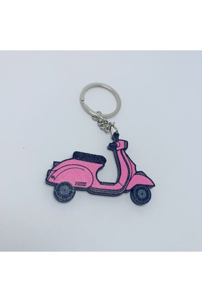 TERARYUM SEPETİM Pink Motorcycle Keychain