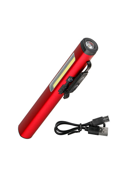Choice Lithium Ion Battery Fixed focus Red WHITE Mini USB Rechargeable LED Fl...