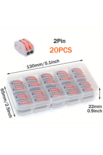 choice2 20PCS 55pcs Quick Wire Connector,Fast Wiring Push in Lever Connectors...