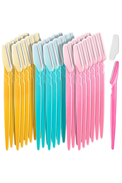Choice7 100PCS Pink 100/50/20PCS Eyebrow Trimmer Blade Face Razor 3 Colors Fa...