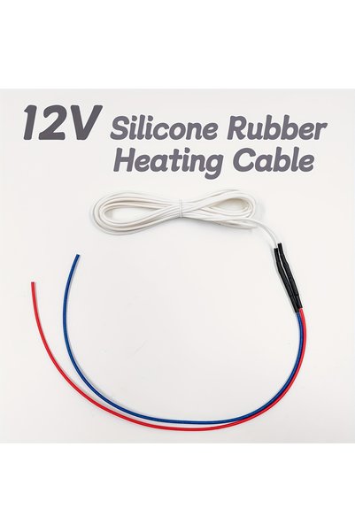 Choice3 1.5m (4.9ft) 12V Silicone Rubber Low-voltage Heating Wire with Cold W...