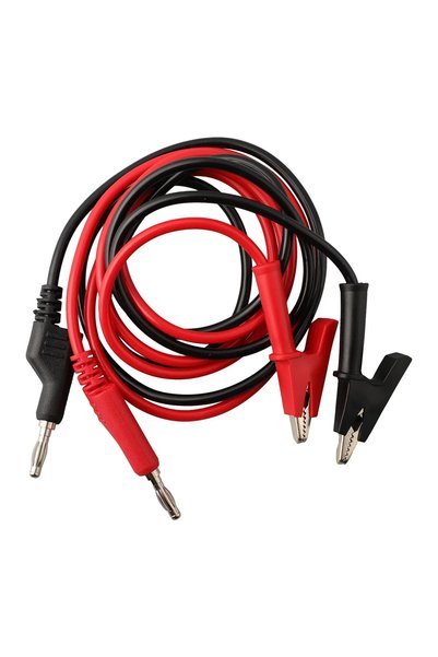 Choice 2Pcs 1M Double End Test Lead Wire Line Electrical Voltage 4mm Banana P...