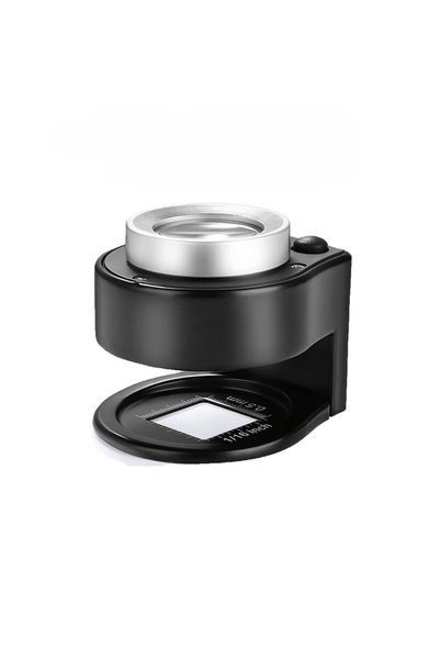 Choice black 60x magnifying glass USB rechargeable Magnifier Glass Optical Gl...