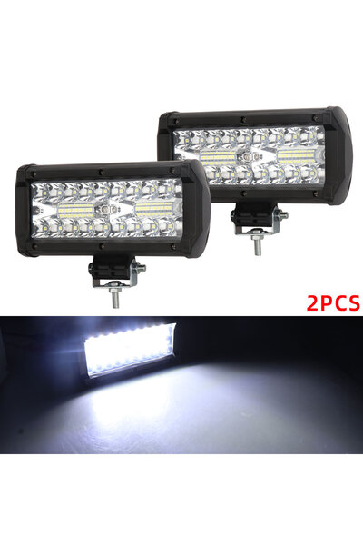 Choice قطعتان من مصابيح العمل LED للسيارات، شريط إضاءة موضعي/واسع، 12 فولت/24...