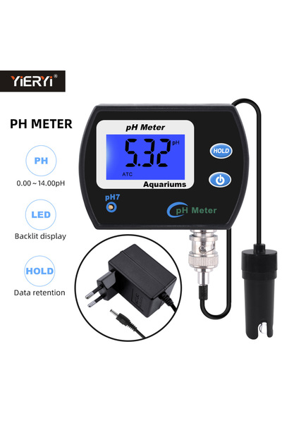 Choice EU Plug Professional Accurate pH Meter for Aquarium Multi-parameter Wa...