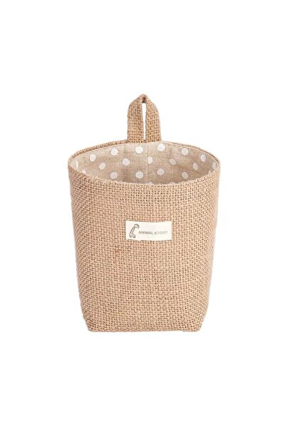 Choice G278 Yellow dots Nordic Style Small Hanging Wall Pocket Storage Basket...