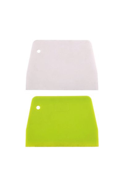 Choice white green 2 PCS Baking Tool Plastic Scraper DIY Pastry Cream Spatula...