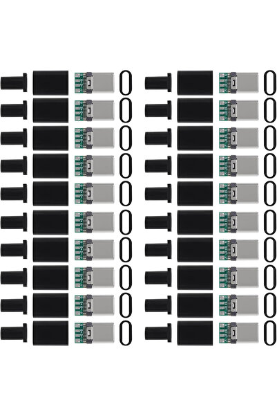 Choice 20packs 20 Pack USB C Connector - USB 3.1 Male Plug Port Type C Connec...