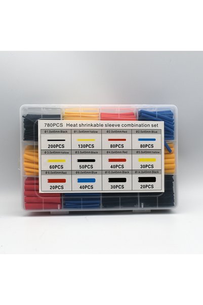 Choice3 780PCS 2:1 Times Shrink,Heat Shrink Tube Set,Polyolefin,Insulated Hea...