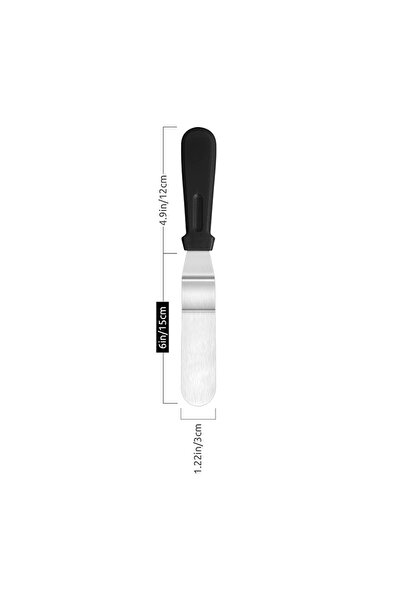 choice2 6 inch LMETJMA Cake Offset Spatula Stainless Steel Icing Spatula with...