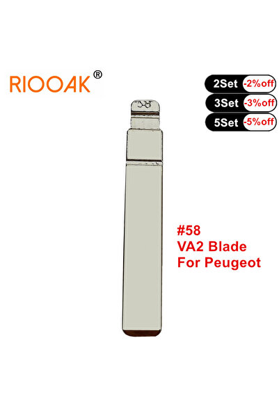 Choice 10pcs Uncut Flip Remote Key Blade #58 VA2 For Citroen C4 Sega Triumph ...