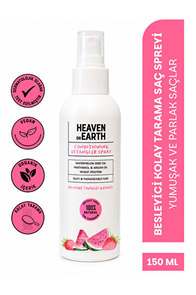 Heaven on Earth %100 Doğal ve Organik Içerikli Kolay Saç Tarama Spreyi-150 ml