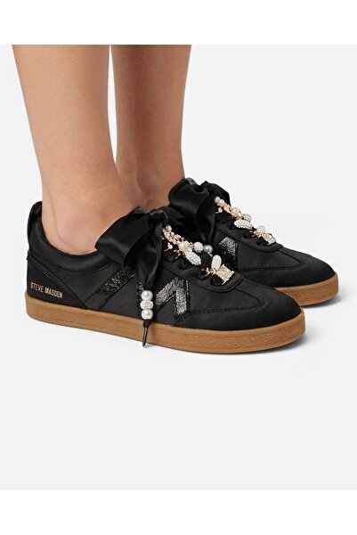 Steve Madden DEGREE-P BLK SATIN Kadın Blk Satin Sneakers DEGREE-P