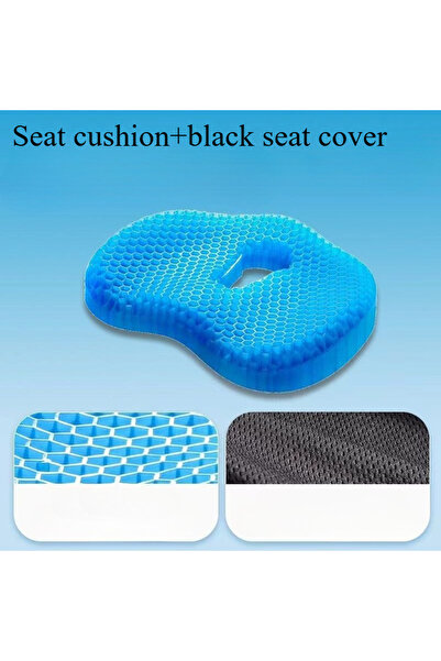 Choice ROYAL BLUE Gel U-shaped Seat Cushion,for Long Sitting Comfortable Soft...