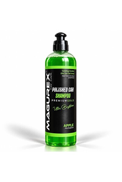 MAGUREX Elma Kokulu Oto Yıkama Şampuanı 400 ml - Ekstra Parlaklık Veren Konsa...