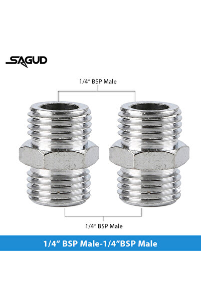 Choice SD-52-2 SAUGD 9PCS/Set Airbrush Adaptor Fitting Accessories Replacemen...