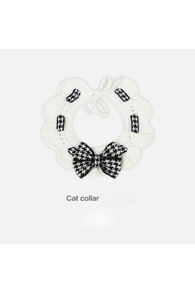 Choice S black Red and Black Checkered Houndstooth Pet Collar Bib Water Towel...