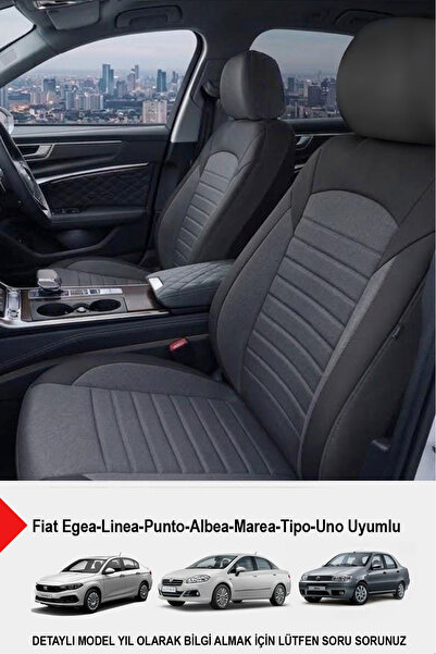 GM-DESIGN Mocha Taytüyü Oto Koltuk Kılıfı (Fiat Egea-Linea-Punto-Albea-Marea-...