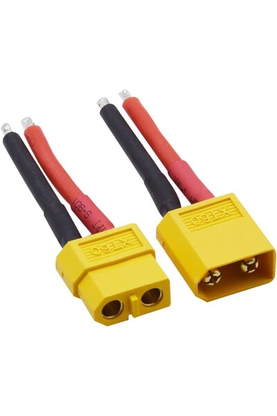 Choice1 XT60 Plug 12AWG 1/2 Pair XT60 Plug Female and Male Connector with 12/...